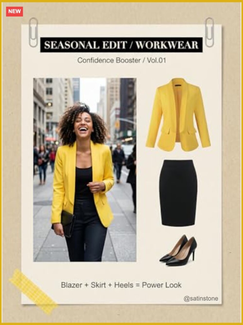 Long Sleeve Blazer Jacket with Notch Collar, No Button, Polyester Blend - Picture 5 of 7